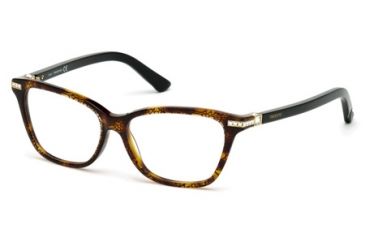Image of Swarovski SK5153 Eyeglass Frames - Havana Frame Color
