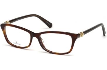 Image of Swarovski SK5243 Eyeglass Frames - Dark Havana Frame Color