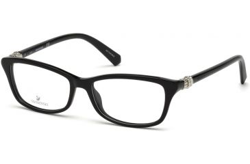 Image of Swarovski SK5243 Eyeglass Frames - Shiny Black Frame Color