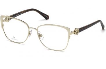 Image of Swarovski SK5256 Eyeglass Frames - Gold Frame Color, Gold Lens Color