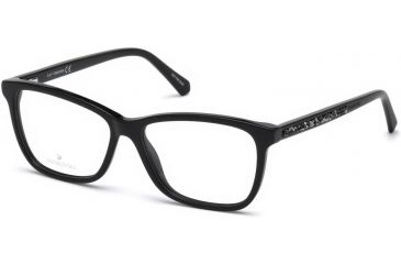 Image of Swarovski SK5265 Eyeglass Frames - Shiny Black Frame Color, Shiny Black Lens Color