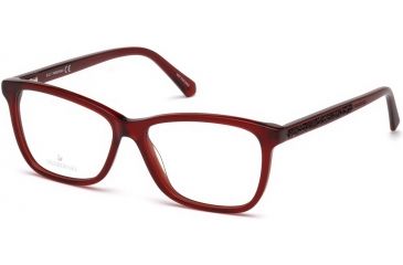 Image of Swarovski SK5265 Eyeglass Frames - Shiny Red Frame Color, Shiny Red Lens Color