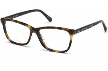 Image of Swarovski SK5265-F Prescription Eyeglasses - Dark Havana Frame, Dark Havana Lenses, 54 mm Lens Diameter SK5265-F54052
