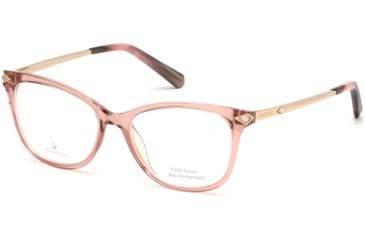 Image of Swarovski SK5284 Eyeglass Frames - Shiny Pink Frame Color