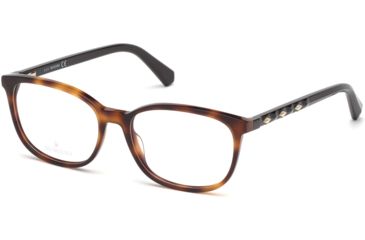 Image of Swarovski SK5300 Eyeglass Frames - Dark Havana Frame Color, Dark Havana Lens Color