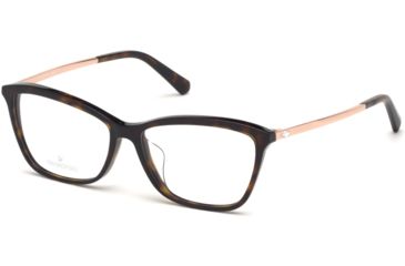 Image of Swarovski SK5314-F Eyeglass Frames - Dark Havana Frame, Dark Havana Lenses, 54 mm Lens Diameter SK5314-F54052