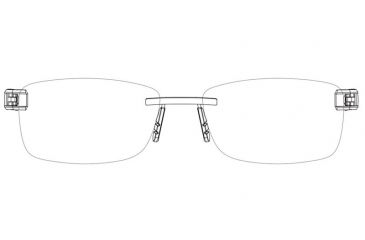 Image of Tag Heuer 0151 Progressive Prescription Eyeglasses Gold Frame - Brown