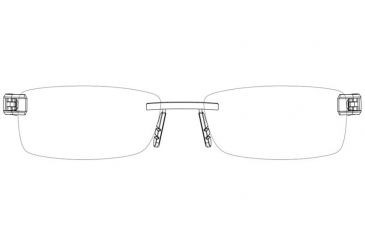 Image of Tag Heuer 0152 Bifocal Prescription Eyeglasses Ruthenium Frame - Blue