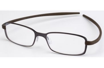 Image of Tag Heuer Reflex 2 Eyeglasses, Chocolate Ceramic Frame/Havana Temples, Clear Lens 3706-002