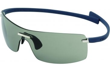 Image of Tag Heuer Rimless Curve Sunglasses, Shiny Palladium Frame/Blue Grey Temples, Grey PhotochromicLens,  Photochromic 5102-111