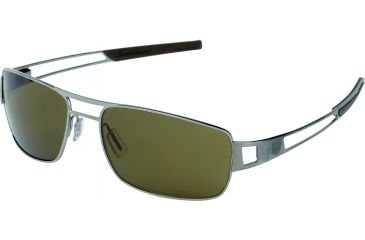 Image of Tag Heuer Speedway Sunglasses, Ruthenium Frame/Havana Temples, Brown Precision Lens, Polarized 0203-201