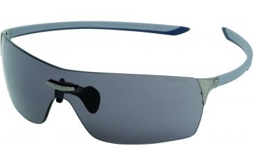 Image of Tag Heuer Squadra Sunglasses, Dark Frame/Light Grey Blue Grey Temples, Grey Outdoor Lens 5501-102
