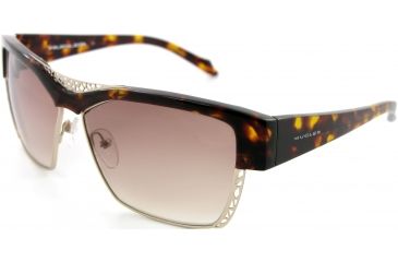 Image of Thierry Mugler Progressive Sunglasses10199 Tortoise-Gold Frame, Women, 60-12-125 10199-C3PROG