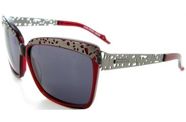 Image of Thierry Mugler Progressive Sunglasses10207 Burgundy-Mat Gunmetal Frame, Women, 58-14-125 10207-C8PROG