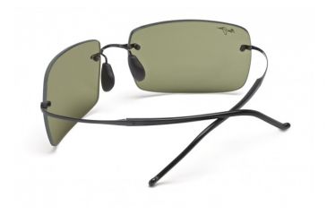 Image of Maui Jim Thousand Peaks Sunglasses w/ Gloss Black Frame and Maui HT Lenses - HT517-02, Back View