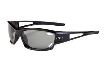 Image of Tifosi Dolomite Sunglasses - Gloss Black Frame, Smoke Polarized Fototec Lenses 0080600261