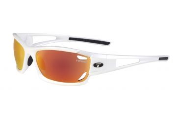 Image of Tifosi Dolomite Sunglasses - Pearl White Frame, Smoke Blue/Smoke Red/Clear Lenses 0080101105