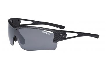Image of Tifosi Logic XL Sunglasses - Carbon Frame, Smoke/AC Red/Clear Lenses 0060100701