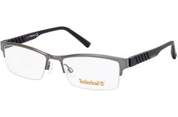Image of Timberland TB1255 Eyeglass Frames - Shiny Light Ruthenium Frame Color