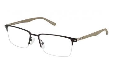 Image of TLG NU018 Eyeglass Frames - Frame Mt Blk / Grey, Size 54/18mm LYNU01801