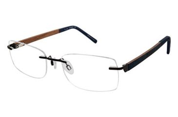 Image of TLG NU022 Eyeglass Frames - Frame Matte Navy, Size 53/18mm LYNU02203