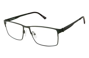 Image of TLG NU023 Bifocal Prescription Eyeglasses - Frame Matte Olive, Size 56/15mm LYNU02302