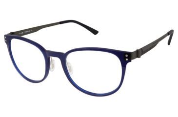 Image of TLG NU031 Bifocal Prescription Eyeglasses - Frame TRANSLUCENT NVY, Size 52/19mm LYNU03103