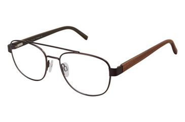 Image of TLG NU033 Progressive Prescription Eyeglasses - Frame DARK BROWN, Size 54/18mm LYNU03302