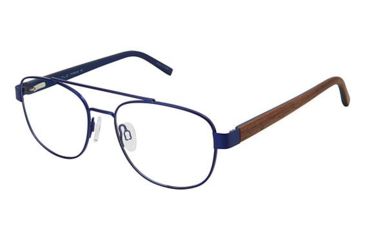 Image of TLG NU033 Progressive Prescription Eyeglasses - Frame MATTE NAVY, Size 54/18mm LYNU03303