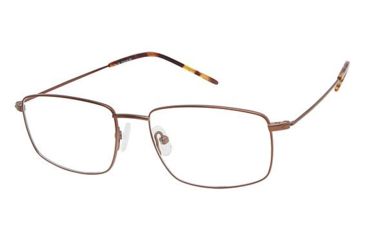 Image of TLG NU038 Progressive Prescription Eyeglasses - Frame MATTE BROWN, Size 54/17mm LYNU03802