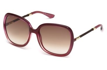 Image of Tod's TO0083 Sunglasses - Bordeaux Frame Color, Gradient Brown Lens Color