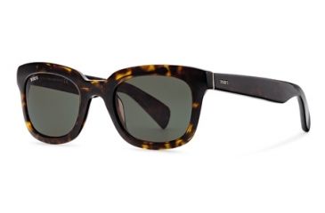 Image of Tod's TO0121 Sunglasses - Dark Havana Frame Color, Green Lens Color
