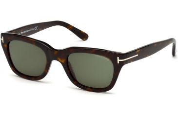Image of Tom Ford FT0237 Sunglasses - Dark Havana Frame Color, Green Lens Color