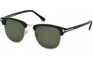 Image of Tom Ford FT0248 Sunglasses - Black Frame Color, Green Lens Color