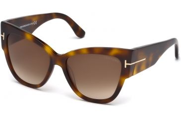 Image of Tom Ford FT0371 Sunglasses - Blonde Havana Frame Color, Gradient Brown Lens Color