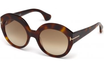 Image of Tom Ford FT0533 Sunglasses - Blonde Havana Frame Color, Gradient Brown Lens Color