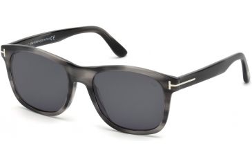 Image of Tom Ford FT0595 Sunglasses - Grey Frame Color, Smoke Lens Color