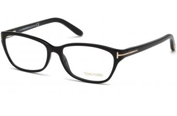 Image of Tom Ford FT5142 Eyeglass Frames - Shiny Black Frame Color, Shiny Black Lens Color