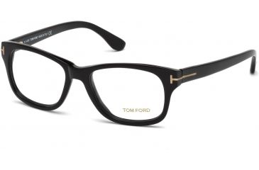 Image of Tom Ford FT5147 Eyeglass Frames - Shiny Black Frame Color