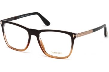 Image of Tom Ford FT5351 Eyeglass Frames - Dark Brown Frame Color