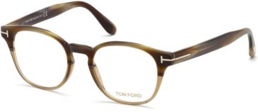 Image of Tom Ford FT5400 Eyeglass Frames - Horn Frame Color
