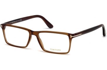 Image of Tom Ford FT5408 Eyeglass Frames - Shiny Dark Green Frame Color, Shiny Dark Green Lens Color