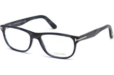 Image of Tom Ford FT5430 Eyeglass Frames - Coloured Horn Frame Color, Coloured Horn Lens Color