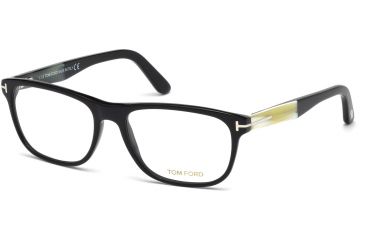 Image of Tom Ford FT5430 Eyeglass Frames - Shiny Black Frame Color, Shiny Black Lens Color