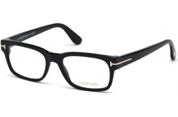Image of Tom Ford FT5432 Eyeglass Frames - Shiny Black Frame Color, Shiny Black Lens Color