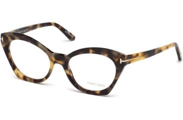 Image of Tom Ford FT5456 Eyeglass Frames - Havana Frame Color