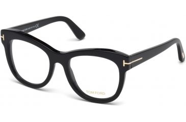 Image of Tom Ford FT5463 Eyeglass Frames - Shiny Black Frame Color