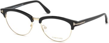 Image of Tom Ford FT5471 Eyeglass Frames - Shiny Black Frame Color, Shiny Black Lens Color