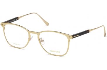 Image of Tom Ford FT5483 Eyeglass Frames - Shiny Rose Gold Frame Color, Shiny Rose Gold Lens Color