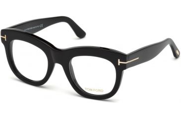 Image of Tom Ford FT5493 Eyeglass Frames - Shiny Black Frame Color